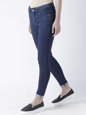 turn up hem skinny fit jeans - 16005542 - Standard Image - 2