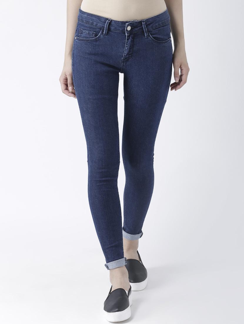 turn up hem skinny fit jeans - 16005542 - Zoom Image - 1