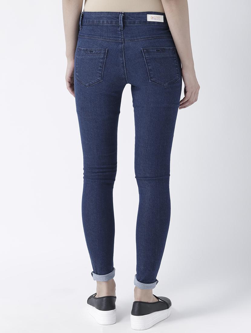 turn up hem skinny fit jeans - 16005542 - Zoom Image - 3