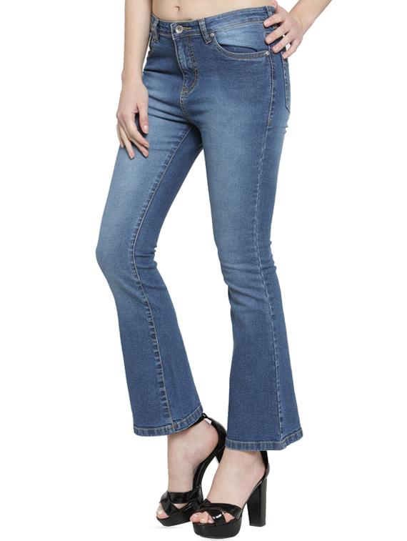stone washed bootcut jeans - 16005629 - Zoom Image - 2