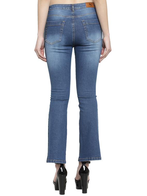 stone washed bootcut jeans - 16005629 - Zoom Image - 3