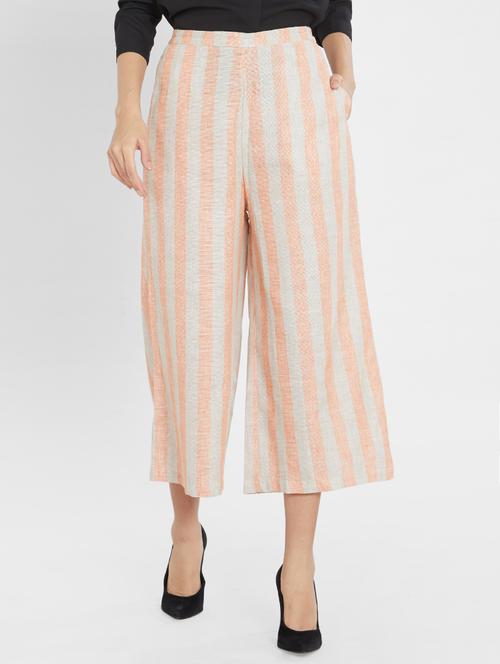 candy striped pocket detail culotte - 16005659 - Standard Image - 1