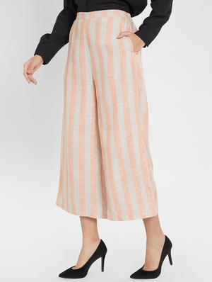 candy striped pocket detail culotte - 16005659 - Standard Image - 2