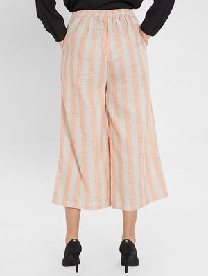 candy striped pocket detail culotte - 16005659 - Standard Image - 3