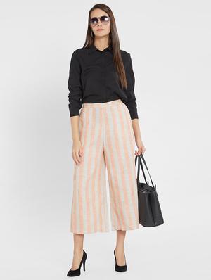 candy striped pocket detail culotte - 16005659 - Standard Image - 4