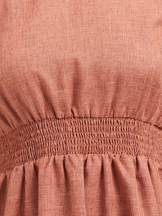 a-line solid kurta - 16005666 - Zoom Image - 4