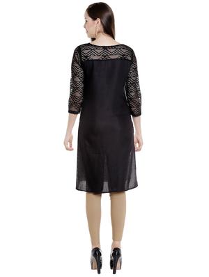 printed straight kurta - 16005688 - Standard Image - 3