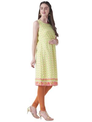 a-line printed kurta - 16005693 - Standard Image - 2