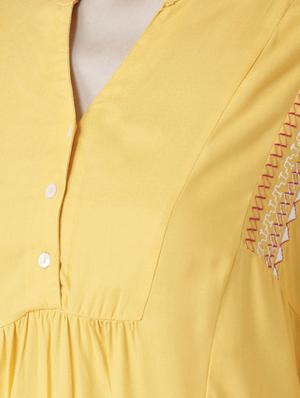 solid straight kurta - 16005695 - Standard Image - 4
