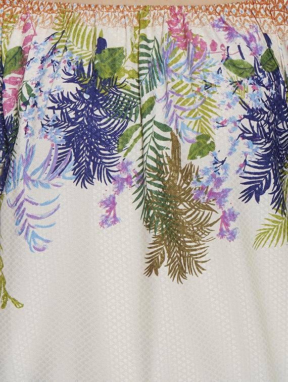 off shoulder tropical top - 16005779 - Zoom Image - 5