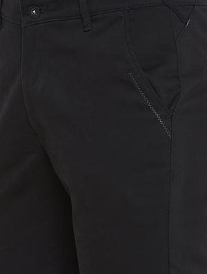 black cotton blend chinos - 16005909 - Standard Image - 5