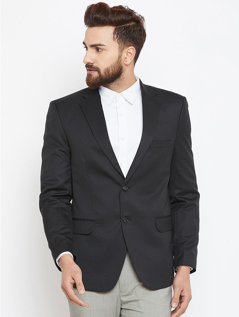 black polyester formal blazer - 16005926 - Zoom Image - 1