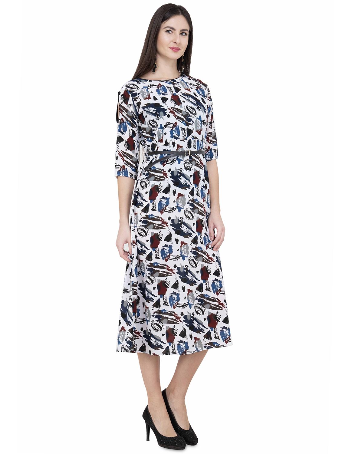 printed a-line kurta - 16005938 - Zoom Image - 4