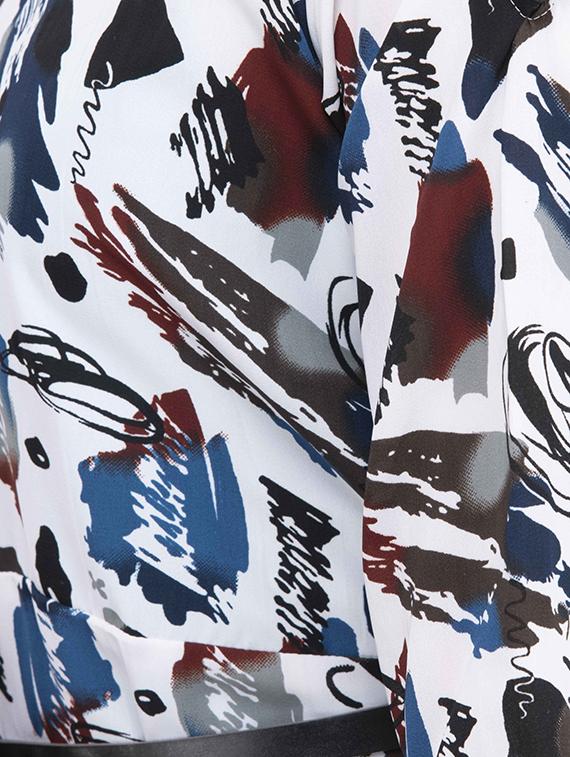 printed a-line kurta - 16005938 - Zoom Image - 5