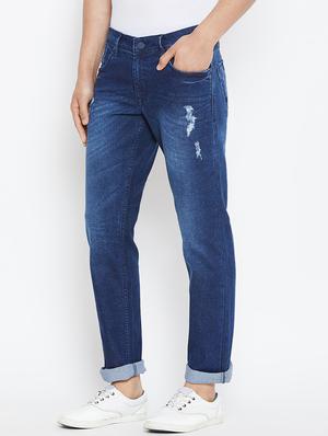 blue denim ripped jeans - 16005958 - Standard Image - 2