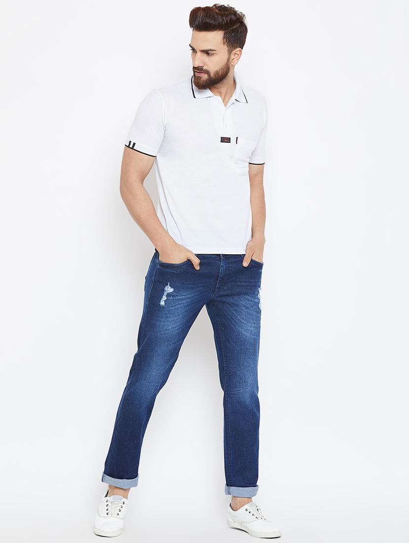 blue denim ripped jeans - 16005958 - Zoom Image - 4