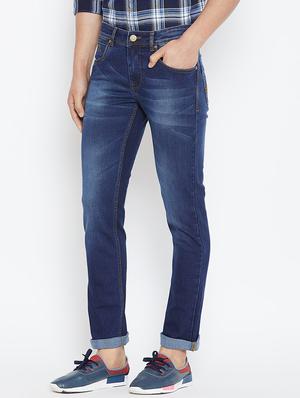 blue denim washed jeans - 16005959 - Standard Image - 2