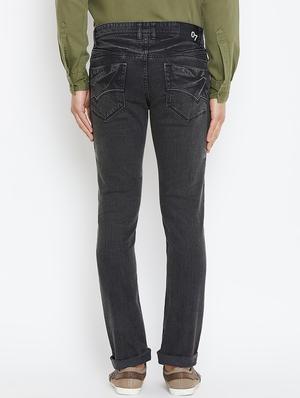black plain denim jeans - 16005961 - Standard Image - 3