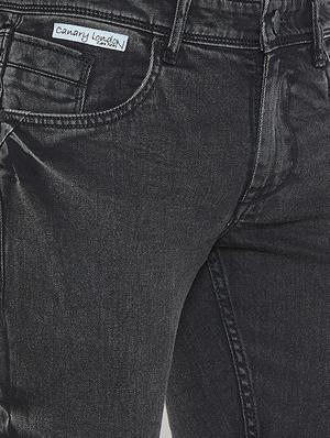 black plain denim jeans - 16005961 - Standard Image - 5
