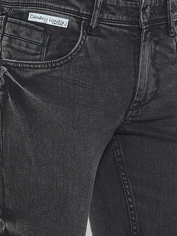 black plain denim jeans - 16005961 - Zoom Image - 5