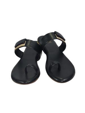 black one toe sandals - 16006134 - Standard Image - 4