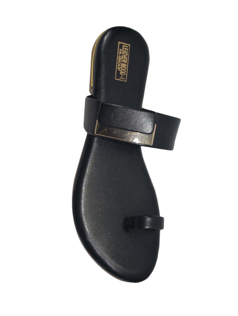 black one toe sandals - 16006134 - Zoom Image - 3