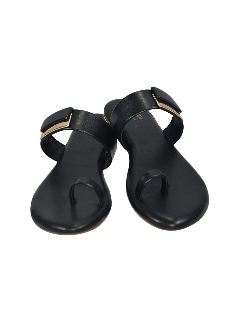 black one toe sandals - 16006134 - Zoom Image - 4