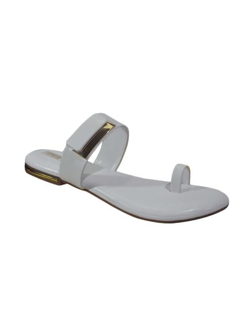 white one toe sandals - 16006135 - Standard Image - 1