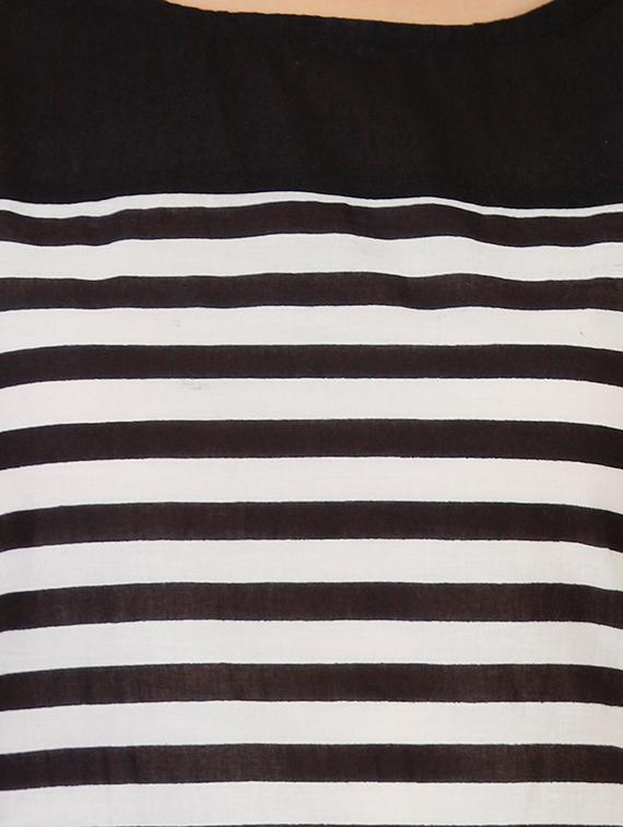 stripes straight kurta - 16006161 - Zoom Image - 5
