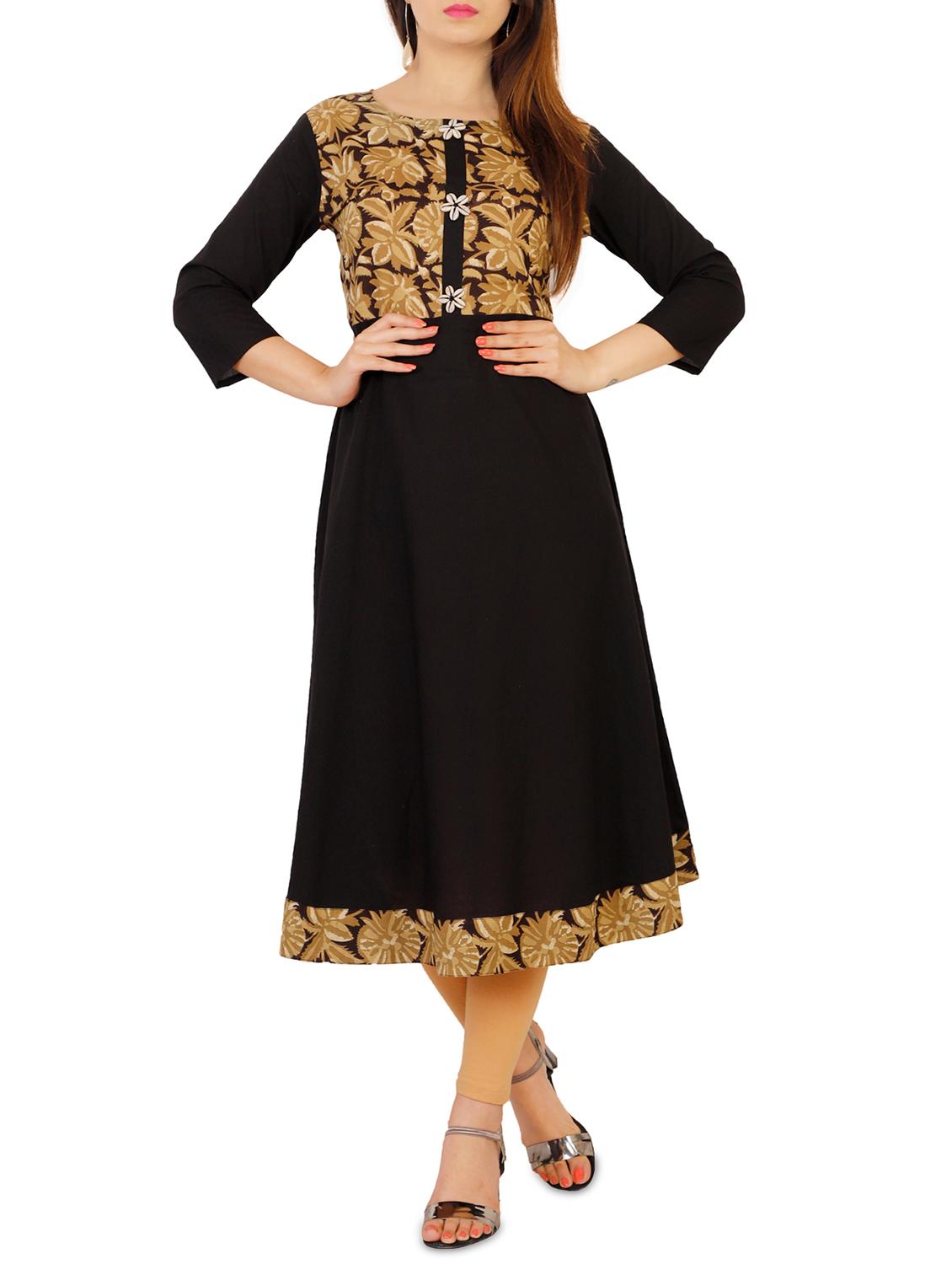 a-line printed kurta - 16006163 - Zoom Image - 1
