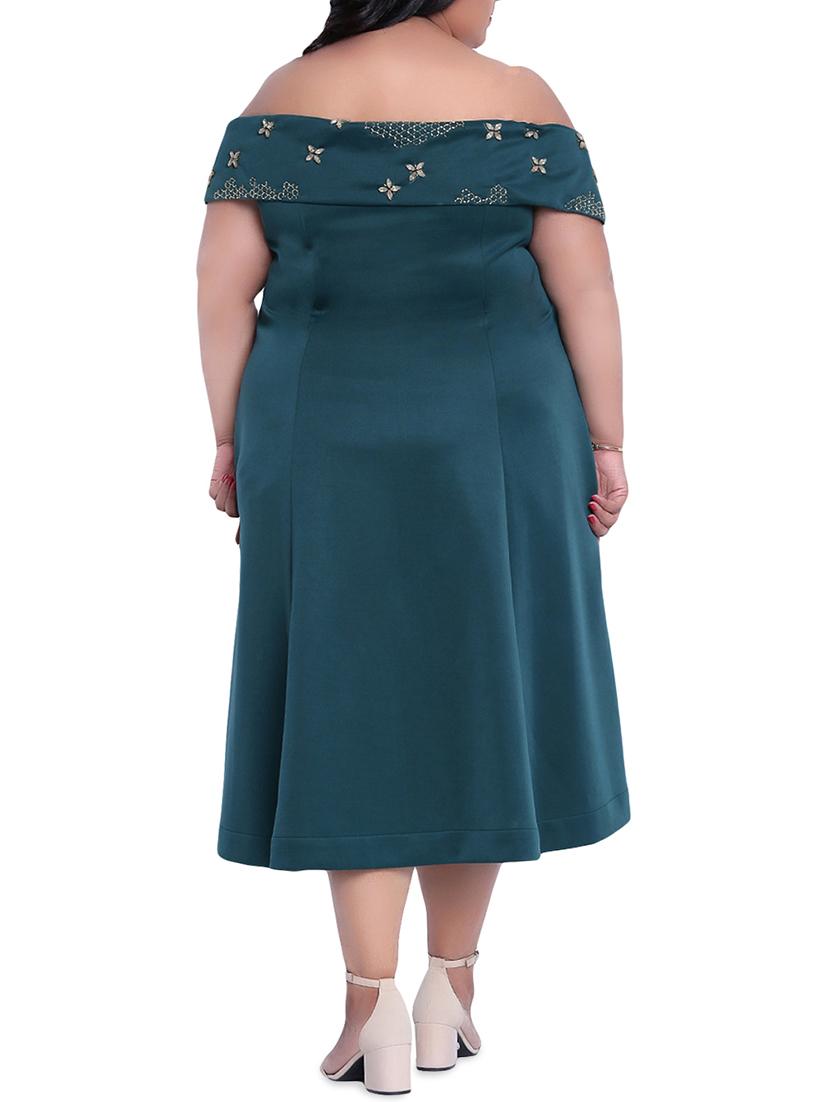 embellished off shoulder plus a-line drses - 16006742 - Zoom Image - 3