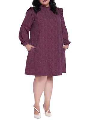 ruffle detail plus a-line dress - 16006751 - Standard Image - 4