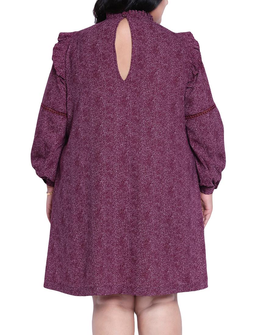 ruffle detail plus a-line dress - 16006751 - Zoom Image - 3