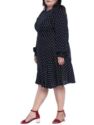 heart print plus a-line dress - 16006788 - Standard Image - 2