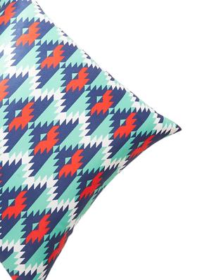 blue set of 2 printed 16" x 16" square cushion covers - 16007150 - Standard Image - 4