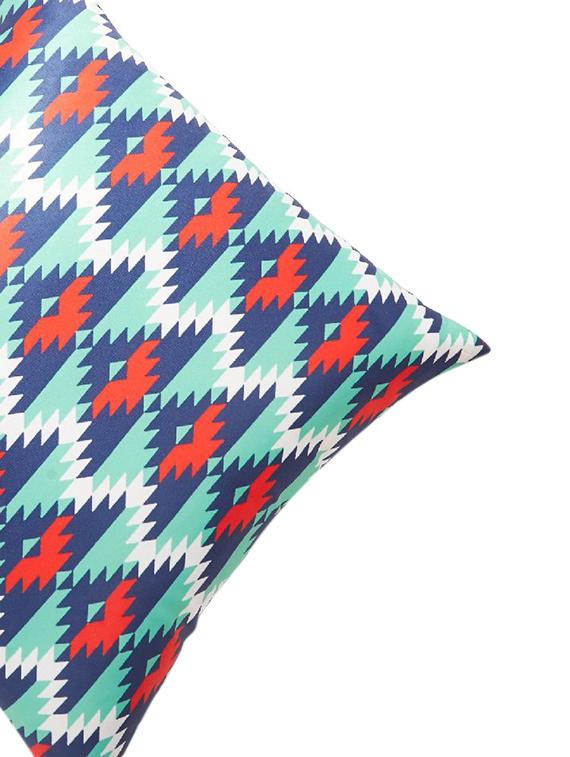 blue set of 2 printed 16" x 16" square cushion covers - 16007150 - Zoom Image - 4