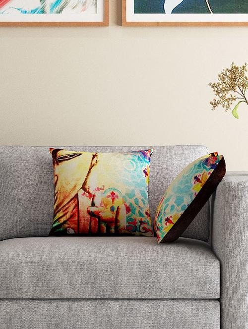 set of 2 16" x 16" square cushion covers - 16007207 - Standard Image - 1