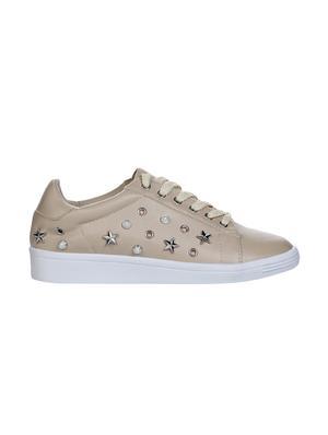 beige lace-up sneakers - 16007278 - Standard Image - 2
