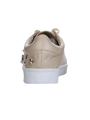 beige lace-up sneakers - 16007278 - Standard Image - 3