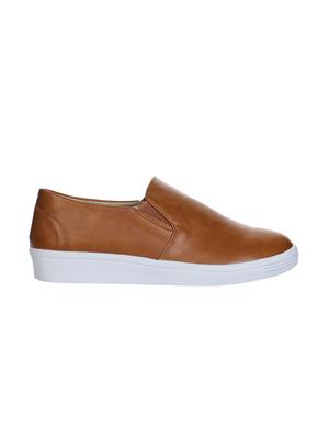 brown slip on casual shoes - 16007281 - Standard Image - 2