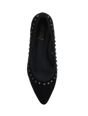 black slip on ballerinas - 16007306 - Standard Image - 4