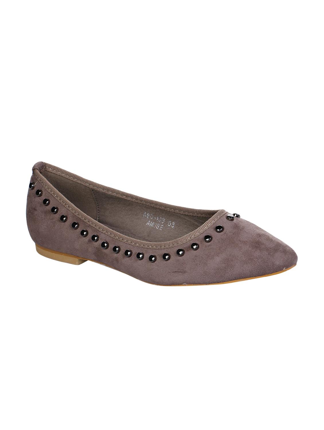 grey slip on ballerinas - 16007308 - Zoom Image - 1