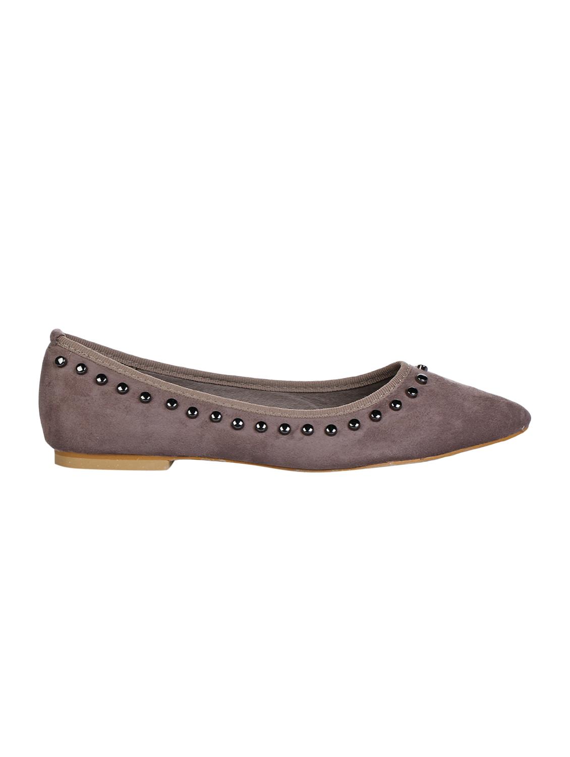 grey slip on ballerinas - 16007308 - Zoom Image - 2