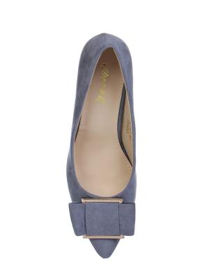 blue slip on pumps - 16007318 - Standard Image - 4