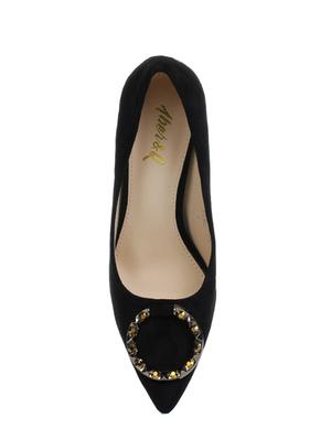 black slip on pumps - 16007322 - Standard Image - 4