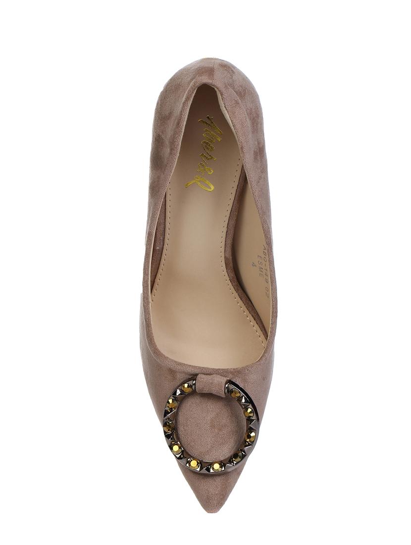 beige slip on pumps - 16007323 - Zoom Image - 4