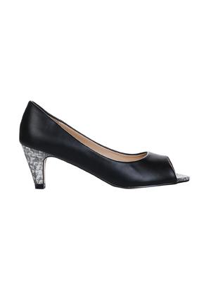 black slip on sandals - 16007329 - Standard Image - 2
