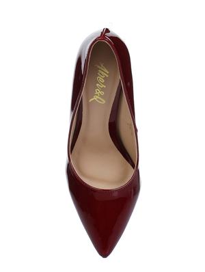 maroon slip on pumps - 16007332 - Standard Image - 4