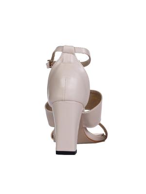 beige ankle strap sandals - 16007357 - Standard Image - 3