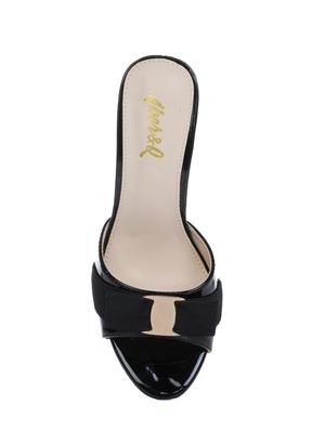 black slip on sandals - 16007365 - Standard Image - 4